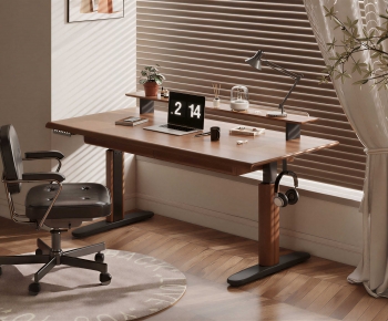 Modern Computer Desk And Chair-ID:751888999