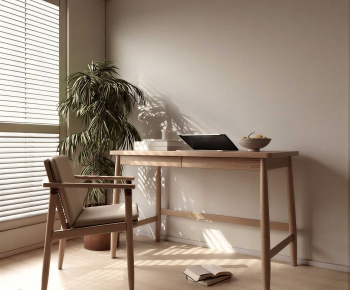 Modern Computer Desk And Chair-ID:871129995