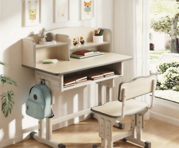 Modern Computer Desk And Chair-ID:441214089