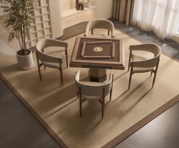 Modern Mahjong Tables And Chairs-ID:899127015