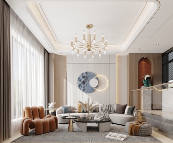 Modern A Living Room-ID:980216037