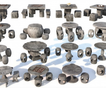 New Chinese Style Outdoor Tables And Chairs-ID:138237001