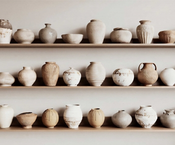 Wabi-sabi Style Clay Pot-ID:523878102