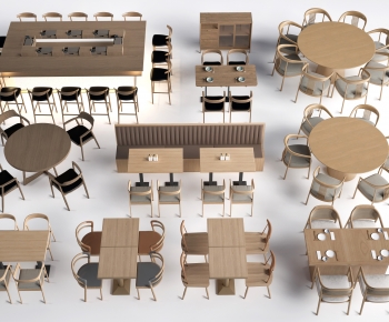 Modern Dining Table And Chairs-ID:373764048