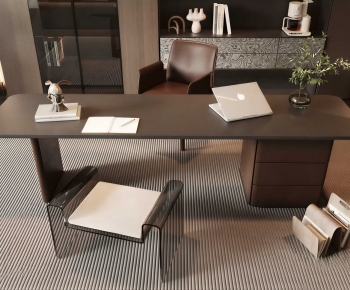 Modern Computer Desk And Chair-ID:589261056
