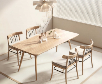 Nordic Style Dining Table And Chairs-ID:657212972