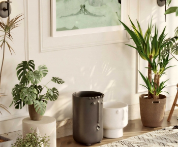 Modern Potted Green Plant-ID:783989912