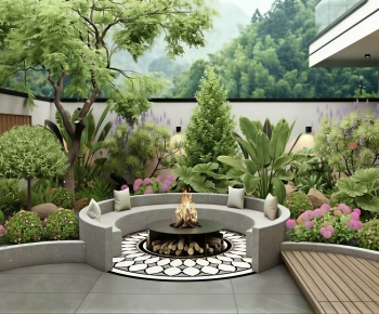 Modern Courtyard/landscape-ID:195029027