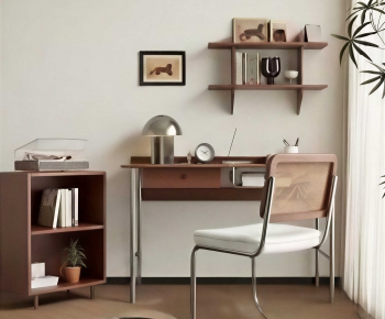 Modern Computer Desk And Chair-ID:751570948