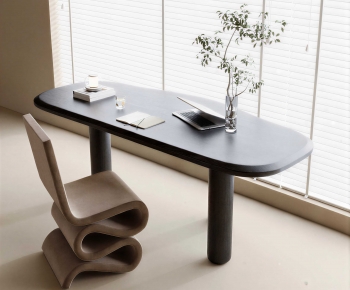 Modern Computer Desk And Chair-ID:228713991