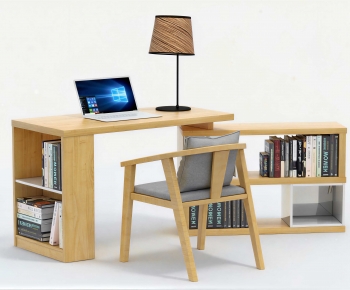 Nordic Style Computer Desk And Chair-ID:163582099
