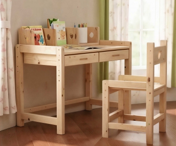 Modern Computer Desk And Chair-ID:739500563