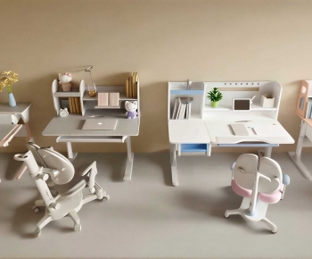 Modern Computer Desk And Chair-ID:662998915