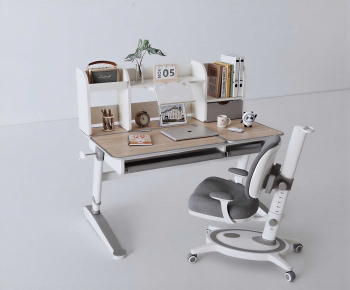 Modern Computer Desk And Chair-ID:223484991