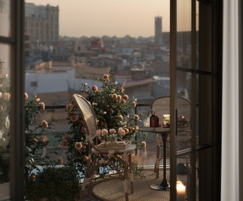 French Style Balcony-ID:478585007