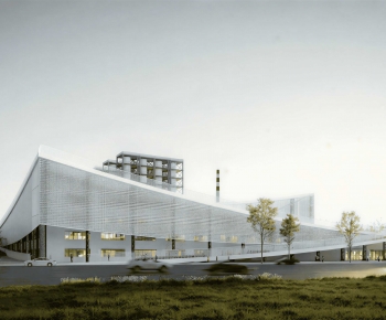 Modern Industrial Building-ID:993904116