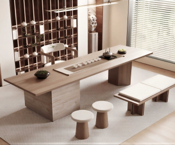 New Chinese Style Tea Tables And Chairs-ID:933897973