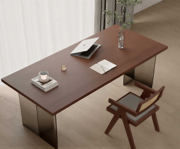 Modern Computer Desk And Chair-ID:899640082