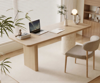 Modern Computer Desk And Chair-ID:538395882