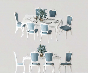 European Style Dining Table And Chairs-ID:895955097
