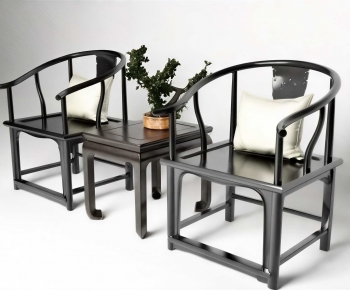 New Chinese Style Lounge Chair-ID:425582893