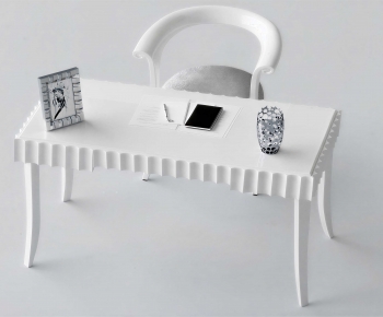 Modern Computer Desk And Chair-ID:794213065