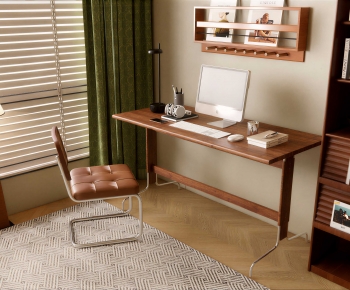 Modern Computer Desk And Chair-ID:835612068