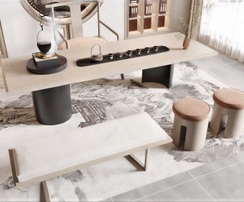 New Chinese Style Tea Tables And Chairs-ID:317949066