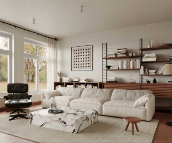 Modern A Living Room-ID:960697894