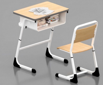 Modern Computer Desk And Chair-ID:410249953