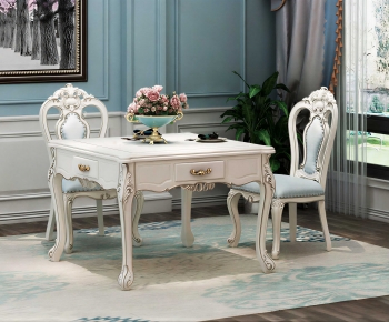 European Style Dining Table And Chairs-ID:875159989