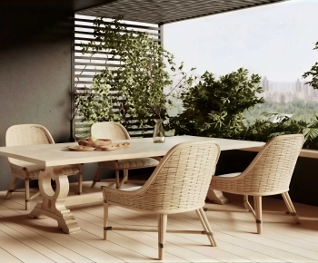 Modern Dining Table And Chairs-ID:939106949