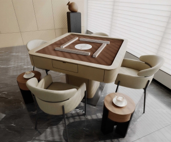 Modern Mahjong Tables And Chairs-ID:750719074