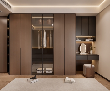 Modern Clothes Storage Area-ID:478679903