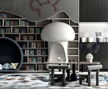 Modern Children's Reading Room-ID:301332956