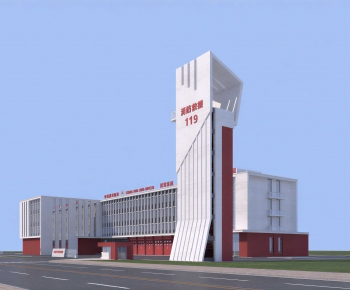 Modern Appearance Of Commercial Building-ID:557789095