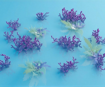 Modern Flowers And Grass-ID:512521037