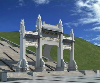 Chinese Style Ancient Architectural Buildings-ID:878367902