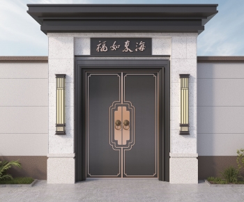 New Chinese Style Gate-ID:413106925