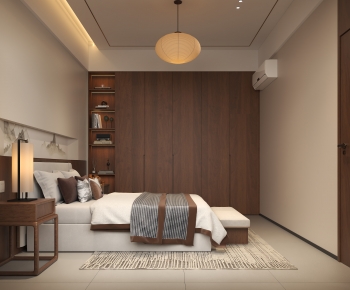 New Chinese Style Bedroom-ID:646899949