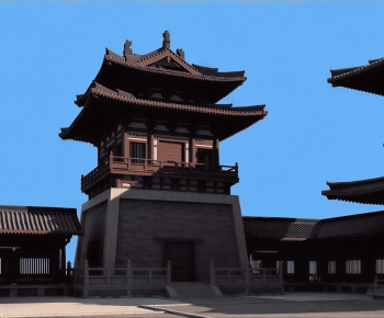 Chinese Style Ancient Architectural Buildings-ID:655102019