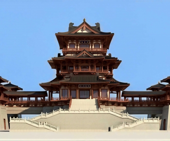 Chinese Style Ancient Architectural Buildings-ID:751641043