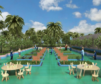 Modern Park Landscape-ID:728609666