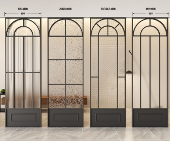 French Style Glass Screen Partition-ID:807775974