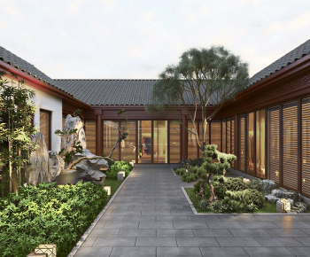 New Chinese Style Courtyard/landscape-ID:294477941