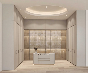 Modern Clothes Storage Area-ID:106942893