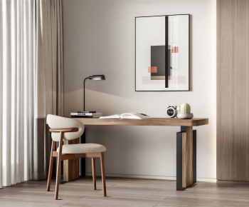Modern Computer Desk And Chair-ID:567839117