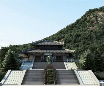 New Chinese Style Courtyard/landscape-ID:943701033