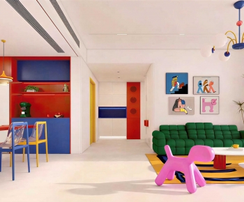 Modern A Living Room-ID:655759109