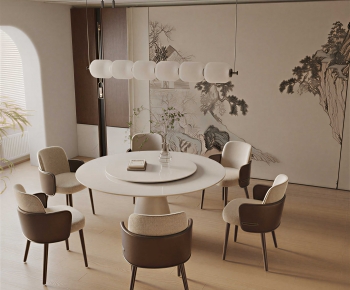 New Chinese Style Dining Room-ID:684072976